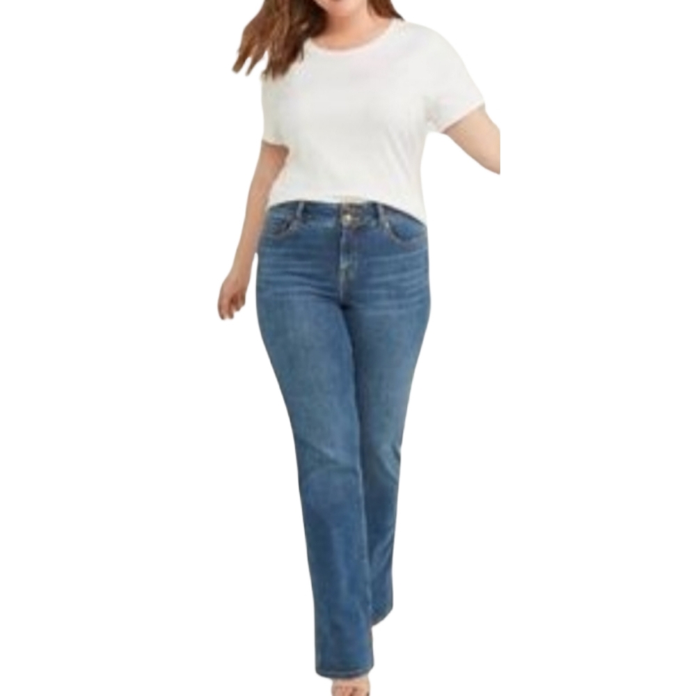 Lane Bryant Mid Rise Boot Cut Jeans Size 18